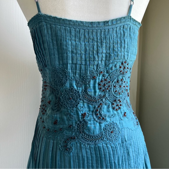 Anthro Odille Chalet Beaded Dress - Picture 7 of 9